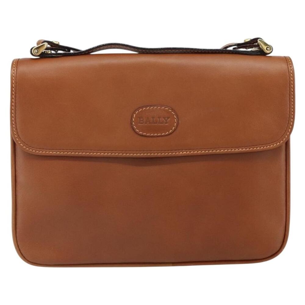 Bally Leather Shoulder Bag Brown